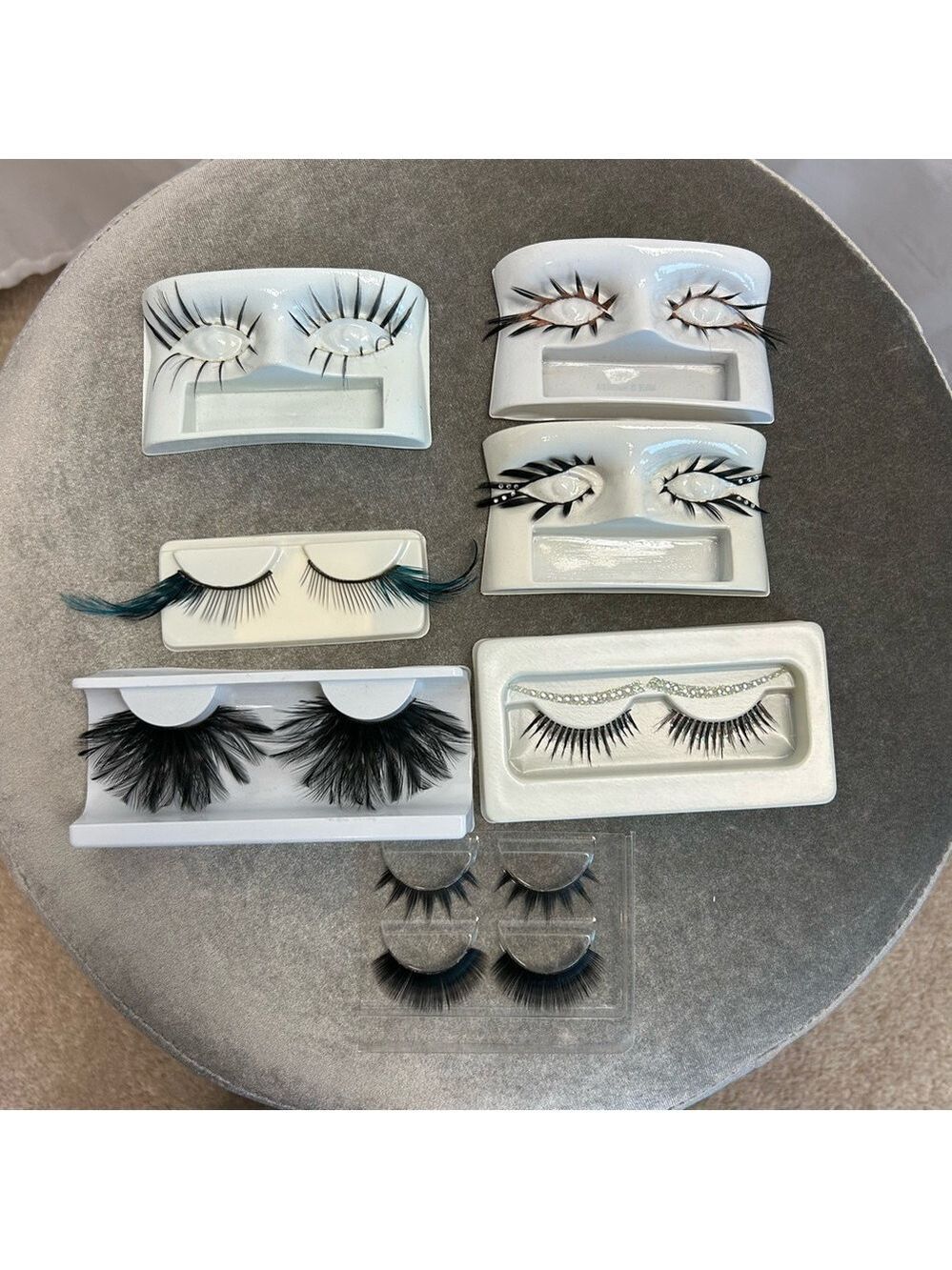 Assorted False Eyelashes Set bundle feather cosplay theatre Halloween festival